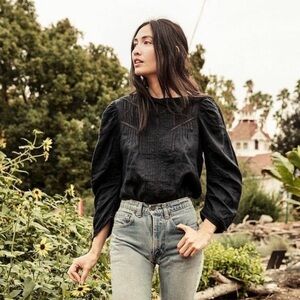 Doen Albertine Top, sz M, Black (pls read). Rare!